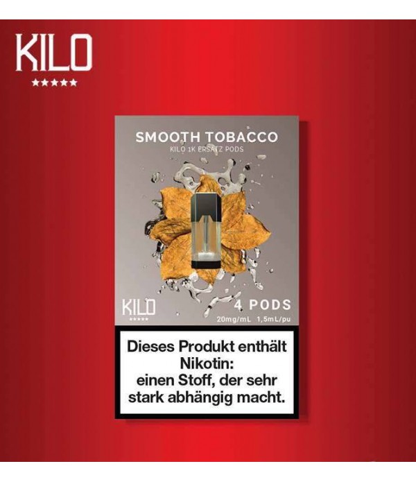 Kilo 1K Smooth Tobacco Ersatz Pods | OxyZIG E-Liqu...
