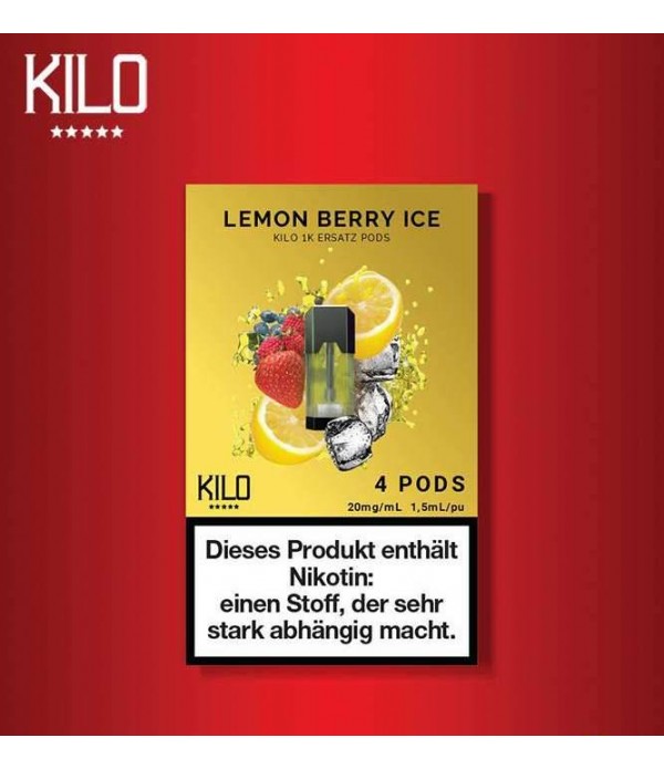 Kilo 1K Lemon Berry Ice Pods | OxyZIG E-Liquids Sh...