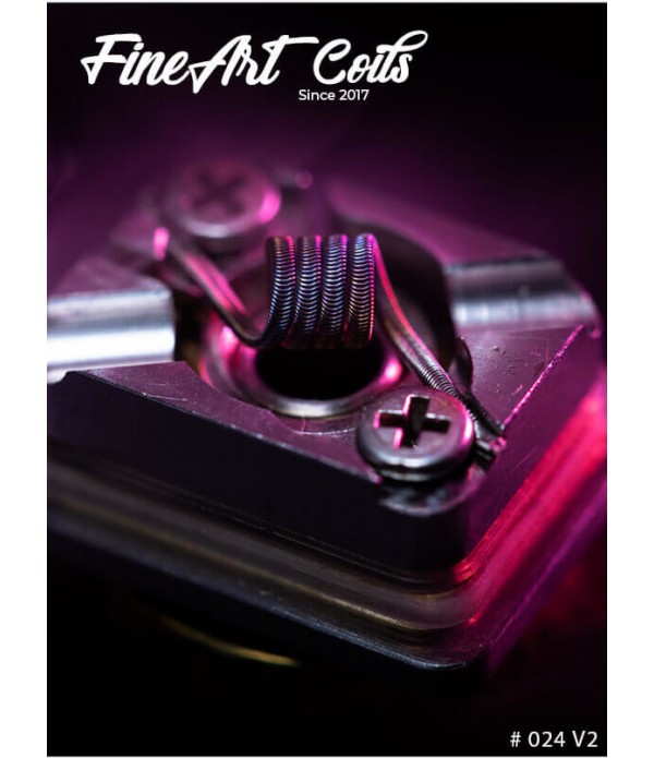 FineArt Coils - Handmade #024 2-Core Alien V2 Dots...