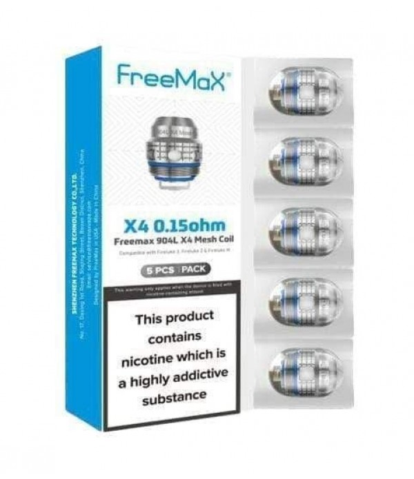 FreeMax 904L X4 Mesh 0,15 Ohm Heads (5 Stück pro ...