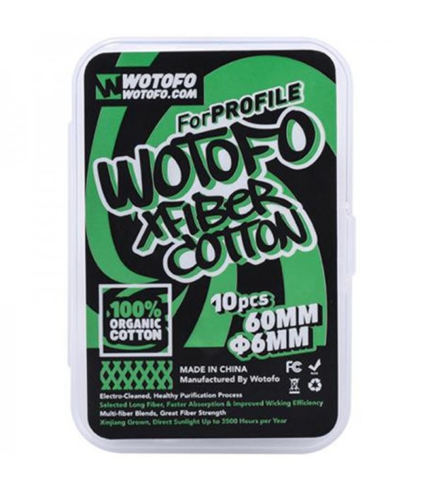Wotofo Xfiber Cotton für Profile X10 (6mm) Wickel...