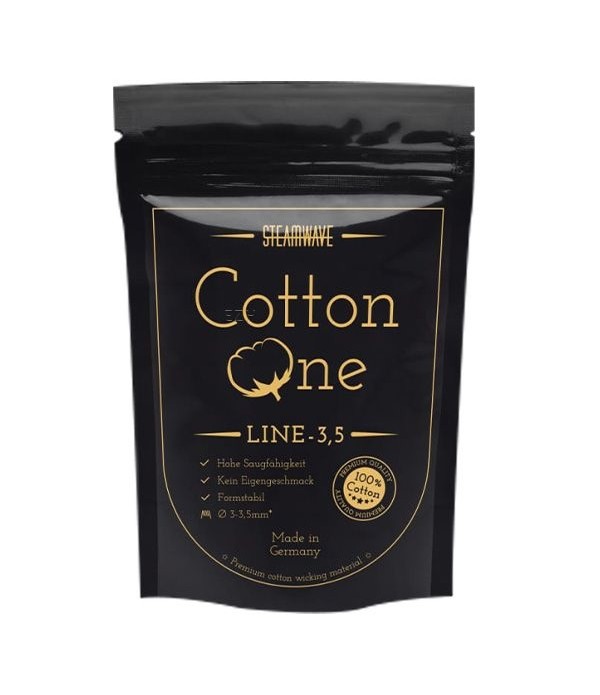 Steamwave Cotton One Line Wickelwatte - 3.5mm