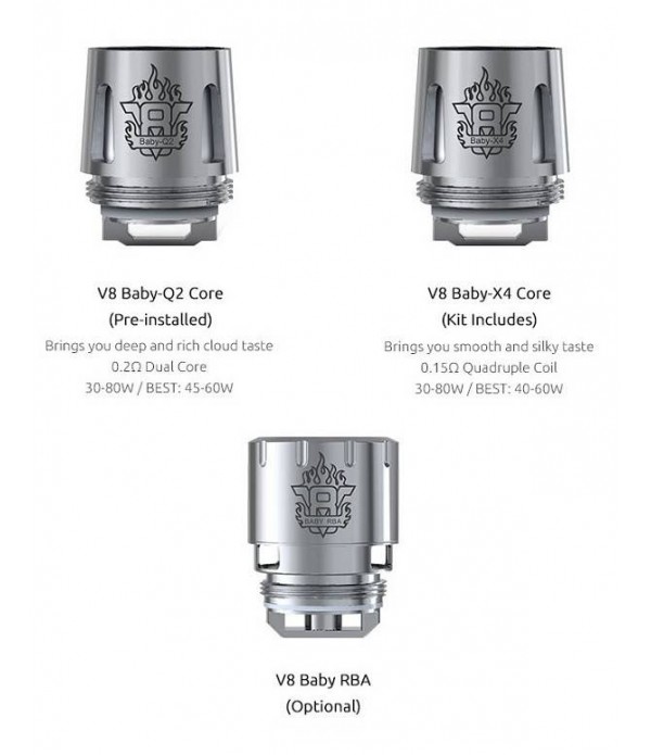 SMOK TFV8 Baby Turbo Engines Replacement Coils  5 Stück