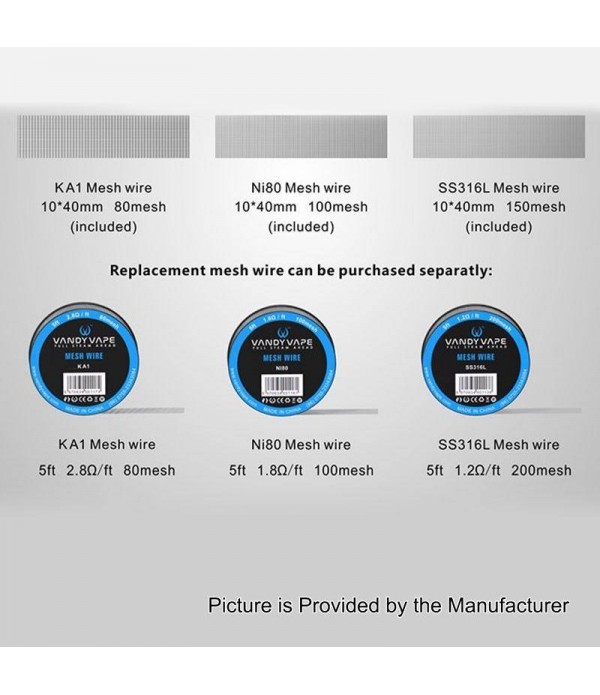 Vandy Vape Mesh Wire Spools | E-Zigaretten Shop
