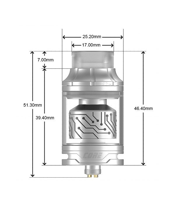 Core RTA by Vapefly & Germany 103 Selbstwickler Tank | Dampfer