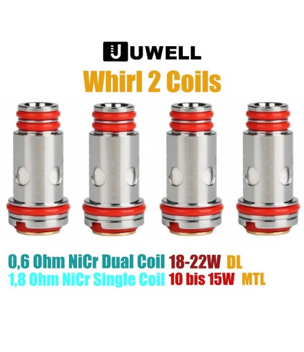 Uwell Whirl/Whirl 2 Verdampferköpfe 4 Stück