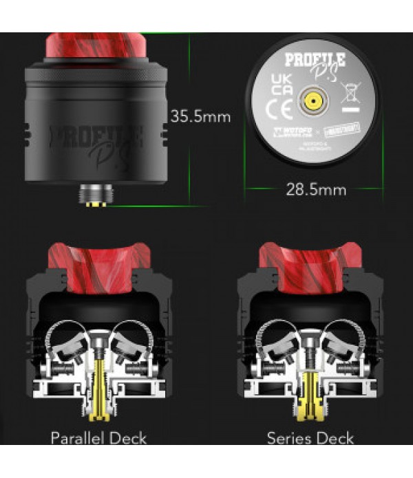 Wotofo Profile PS Dual M RDA Verdampfer