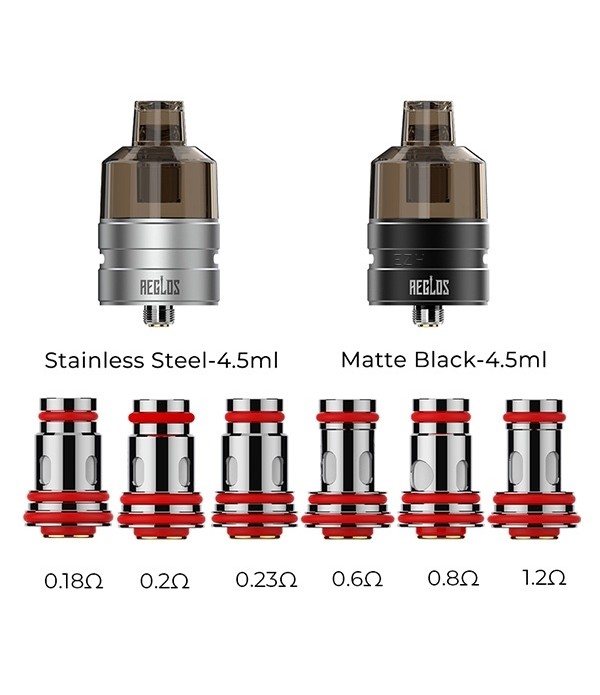 Aeglos Tank Pod Set inkl. 510 Adapter und 6 Coils - Uwell