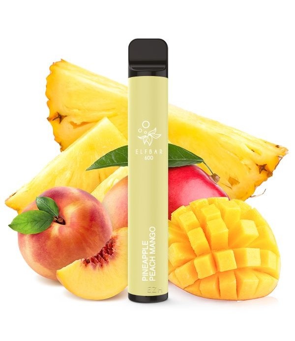 Einweg E-Zigarette - ELF BAR 600 -Pineapple Peach ...