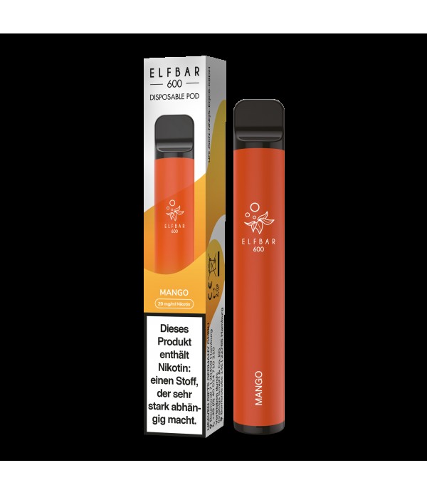 Einweg E-Zigarette - ELF BAR 600 - Mango -Disposab...