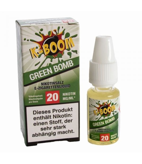 GREEN BOMB Nic Salt -NEUE REZEPTOUR-K-Boom Nic Sal...