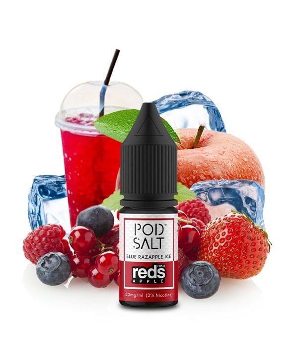 POD SALT FUSION Reds Apple Blue Razapple Ice Nikotinsalz Liquid 10 ml