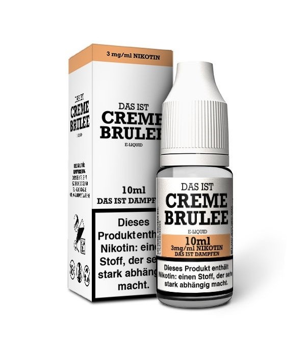 Das ist Dampfen- Creme Brulee   E Zigaretten  Liquid 10 ML I Oxyzig