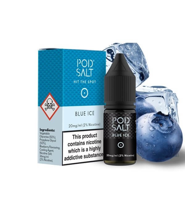 Blue Ice Nicotine Salt E-Liquid by Pod Salt