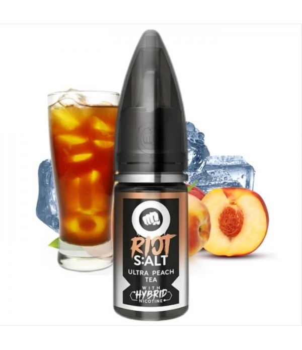Riot Salt - Hybrid Nicotine - Black Edition - Ultra Peach Tea - 10ml