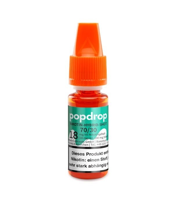 POPDROP Nikotin Hybrid Shot 70/30 18mg/ml