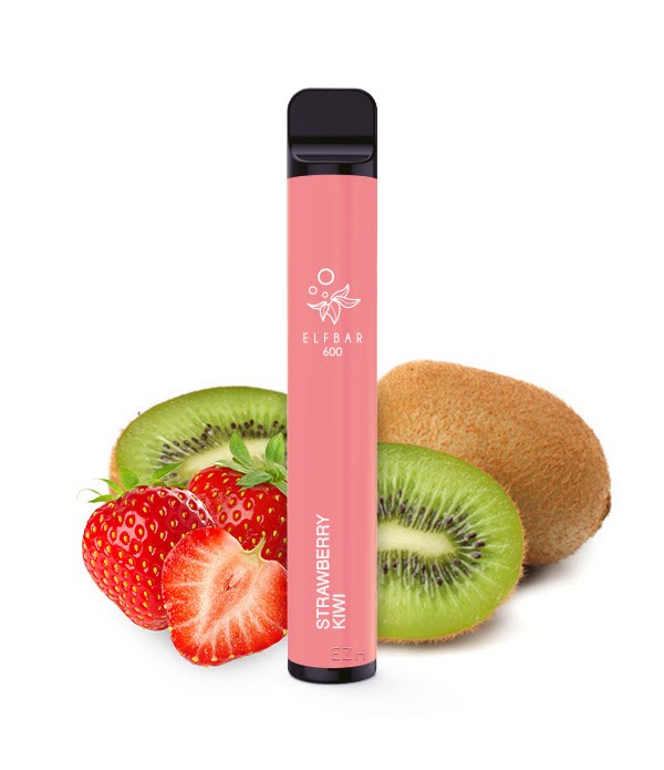 Einweg E-Zigarette - ELF BAR 600 - Strawberry Kiwi...